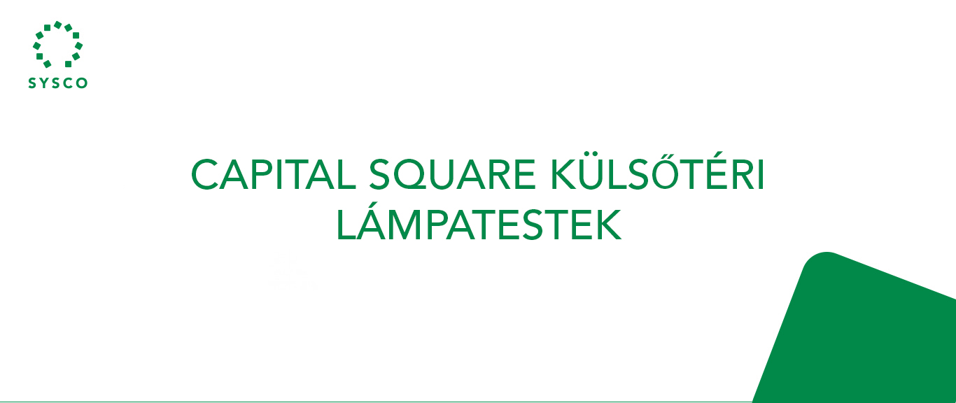 Capital Square külsőtéri lámpatestek